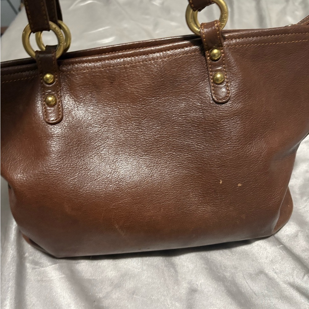 Brahmin Brown Leather small tote Bag - Picture 3 of 4